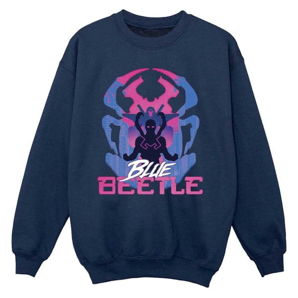 Blue Beetle Flickor Pose Tröja 5-6 År Marinblå Navy Blue 5-6 Years