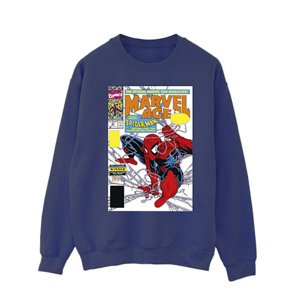 Marvel Mens Spider-Man Marvel Age Comic Cover Sweatshirt XXL Na Navy Blue XXL