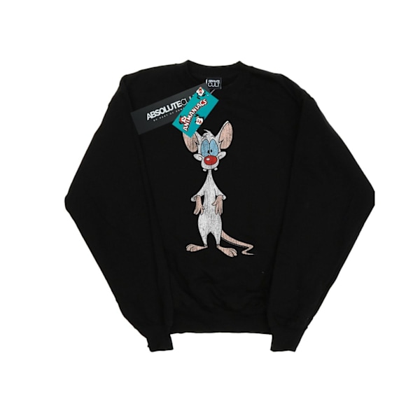 Animaniacs Dam/Damer Pinky Klassisk Pose Sweatshirt S Svart Black S