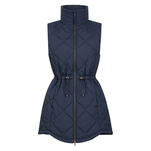 Mountain Warehouse Dam/Dam Rye Quiltad Lång Väst Navy 18 UK