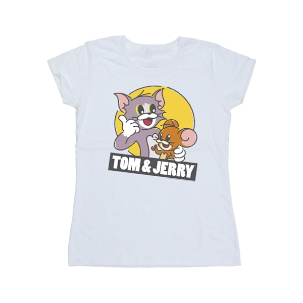 Tom And Jerry Dam/Dam Sketch Logo Bomull T-shirt S Vit White S