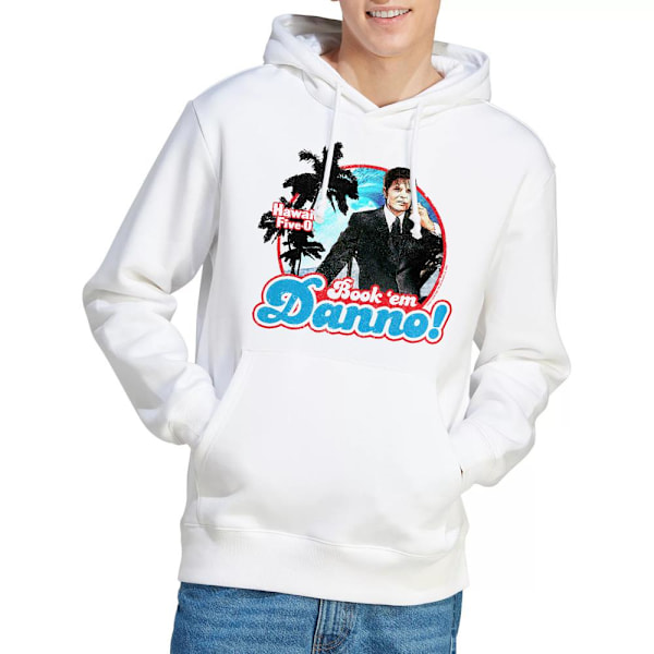 Hawaii Five-0 Herr Book Em Danno Hoodie M Vit White M