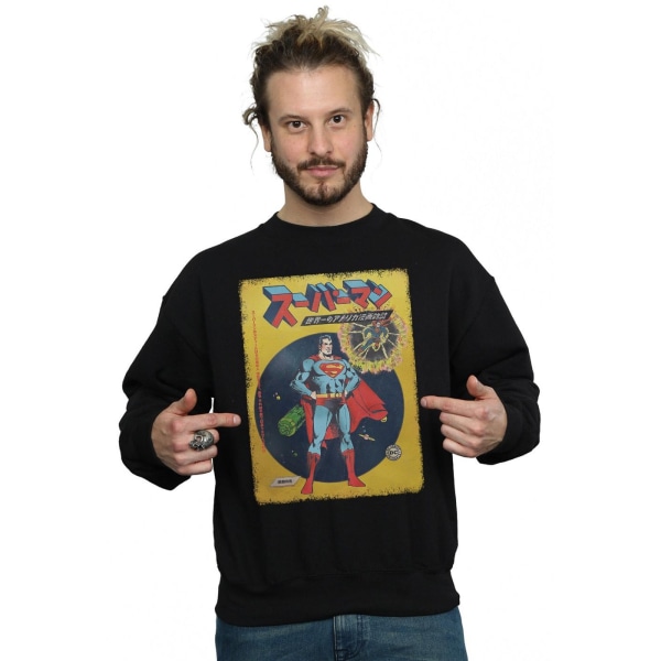 DC Comics Herr Superman International Cover Sweatshirt 3XL Svart Black 3XL