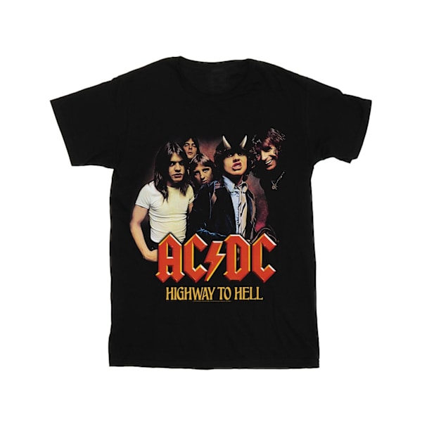 ACDC Dam/Damer Highway To Hell Group Bomull Boyfriend T-Shi Black L