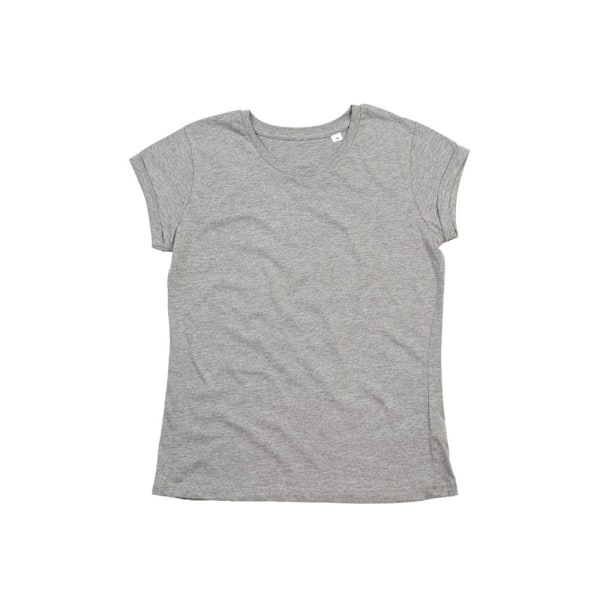 Mantis Dam/Kvinnors Rullärm Tee XS Heather Grey Melange Heather Grey Melange XS