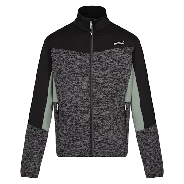 Regatta Coladane VI Marl Fleecejacka med hel dragkedja för män L Ash/Blac Ash/Black Marl L