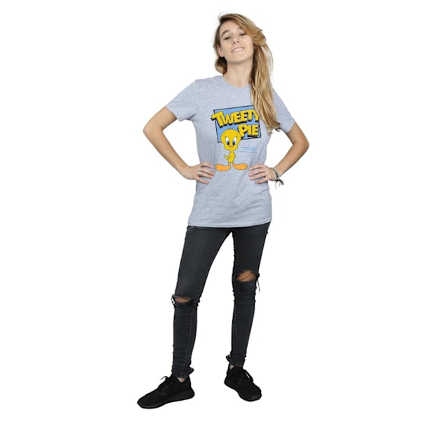 Looney Tunes Dam/Damer Tweety Bomull Boyfriend T-Shirt XL S Sports Grey XL