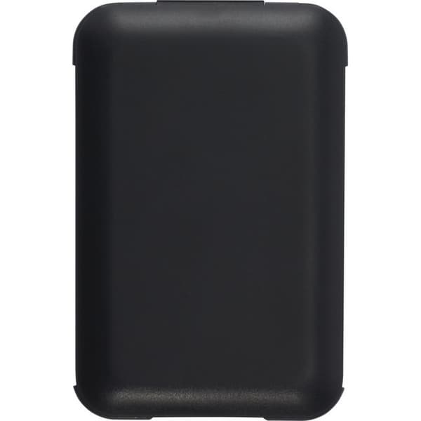 Savvy återvunnen plast modulär laddningskabel med telefonhållare Solid Black One Size