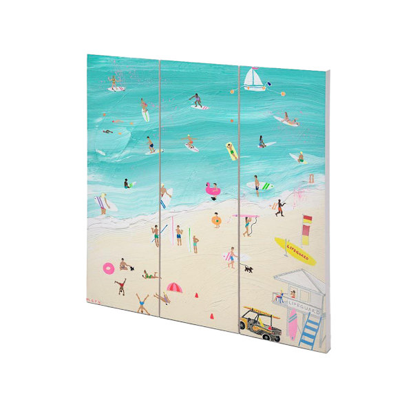 Mary Donald Surf´s Up Australia Plakett 30cm x 30cm Multifärgad Multicoloured 30cm x 30cm
