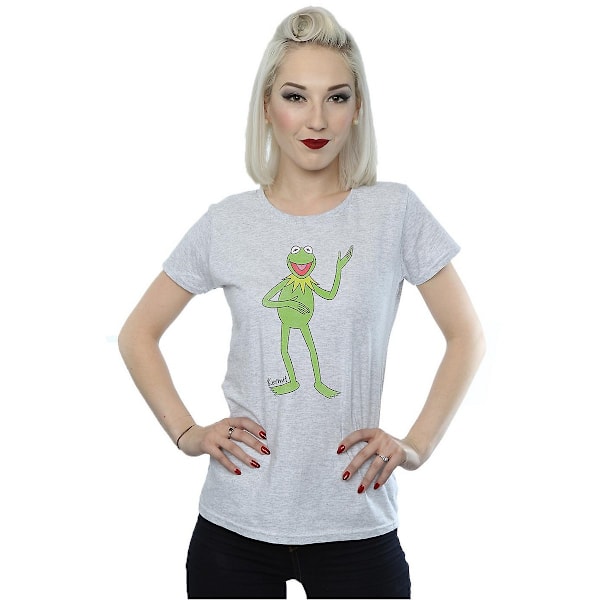 The Muppets Dam/Damer Classic Kermit Heather T-Shirt XS Hea Heather Grey XS