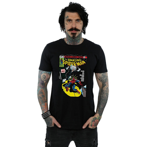 Marvel Herr Spider-Man Black Cat Cover T-shirt 5XL Svart Black 5XL
