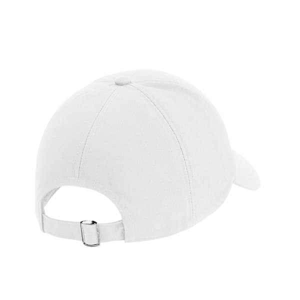 Beechfield Classic ekologisk bomull 6 panel baseballkeps One Size White One Size