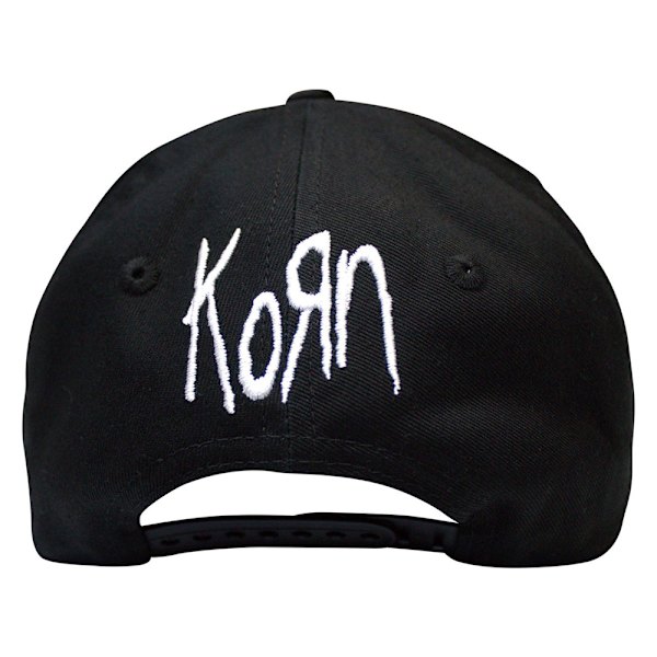 Korn Unisex Vuxen Oval Logotyp Broderad Detalj Baseball Keps One Black One Size