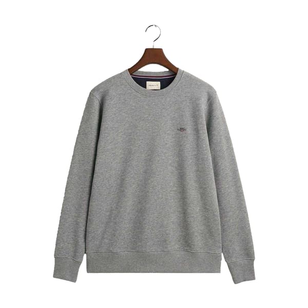 Gant Herr Tröja med Rund Hals XL Grå Grey XL