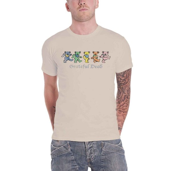 Grateful Dead Unisex Vuxen Dancing Bears T-Shirt M Sand Sand M