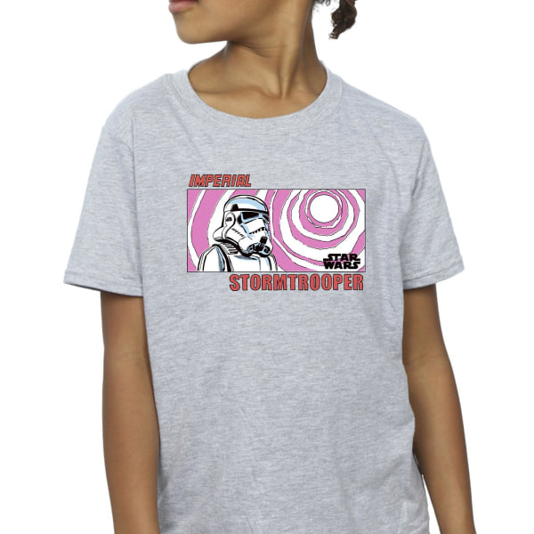 Star Wars Girls Imperial Stormtrooper Bomull T-shirt 12-13 år Sports Grey 12-13 Years