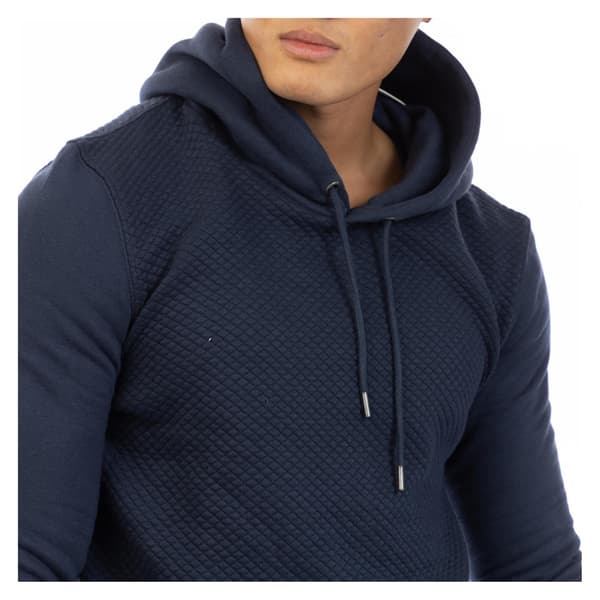 Peter Werth Herr Bomull Regular Hoodie M Mörkblå Dark Navy M