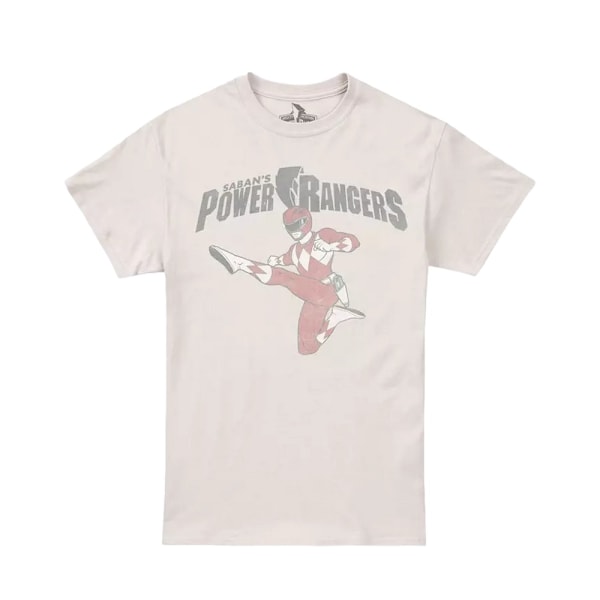 Power Rangers Herr Röd Power Ranger T-Shirt XXL Natur Natural XXL