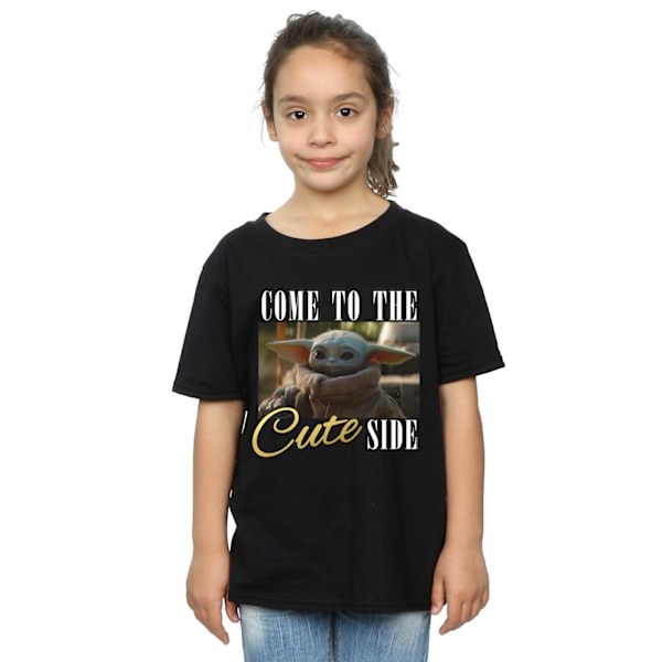 Star Wars Girls The Mandalorian Kom till den söta sidan Bomull T- Black 3-4 Years