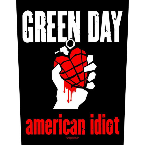 Green Day American Idiot Patch One Size Svart/Vit/Röd Black/White/Red One Size