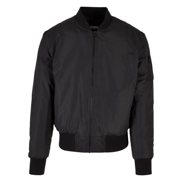 Urban Classics Herr Basic Återvunnen Bomberjacka 5XL Svart Black 5XL