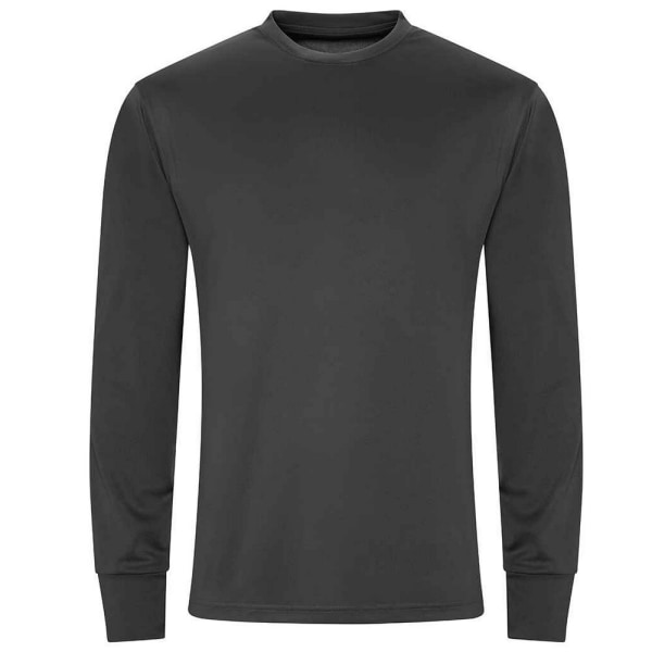AWDis Cool Långärmad Aktiv T-shirt för män M Charcoal Charcoal M