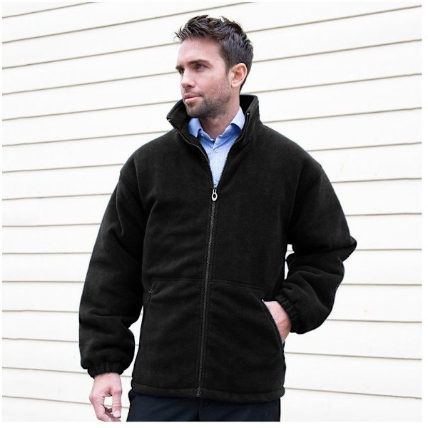 Result Core Herr Polartherm Fleecejacka 4XL Svart Black 4XL