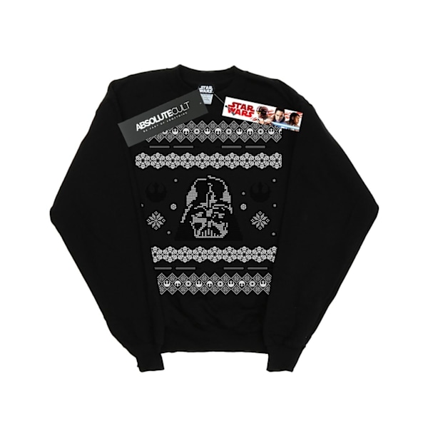 Star Wars Jul Darth Vader Fair Isle Sweatshirt 4XL B för män Black 4XL