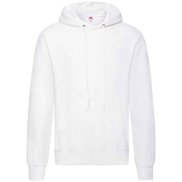 Fruit of the Loom Mens Classic Heather Hooded Sweatshirt M Vit White M