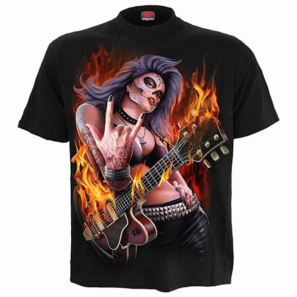Spiral Unisex Vuxen Rocking The Dead T-Shirt XXL Svart Black XXL