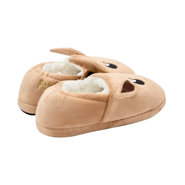 Pokemon Flickor Eevee 3D Tofflor 1 UK Barn Brun Brown 1 UK Child