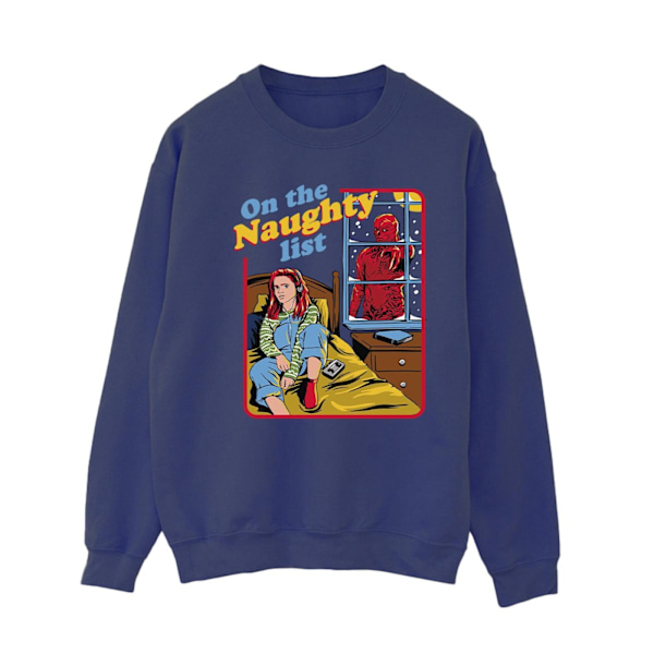 Netflix Dam/Kvinnor Stranger Things Naughty List Sweatshirt X Navy Blue XXL