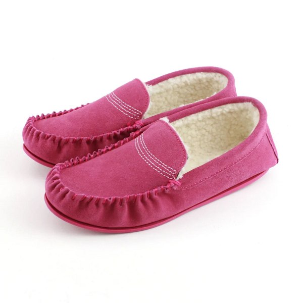 Eastern Counties Leather Dam/Dam Bethany Berber Mocka i mockaskinn Pink 4 UK