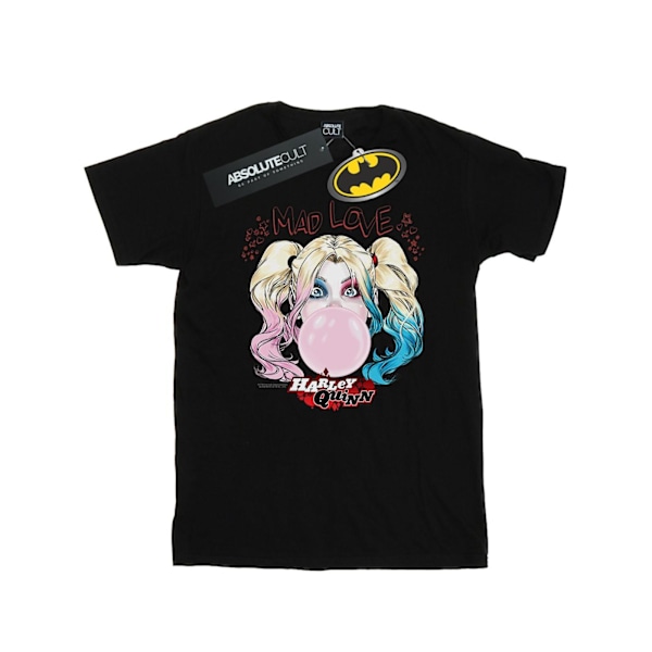 DC Comics Boys Harley Quinn Mad Love T-Shirt 7-8 år Svart Black 7-8 Years