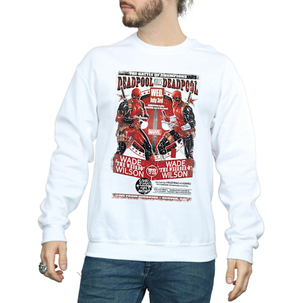 Marvel Deadpool Kills Deadpool Sweatshirt XXL Vit White XXL