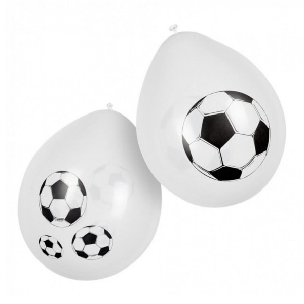 Boland Latex fotbollsballong (pack om 6) One Size Vit/Svart White/Black One Size