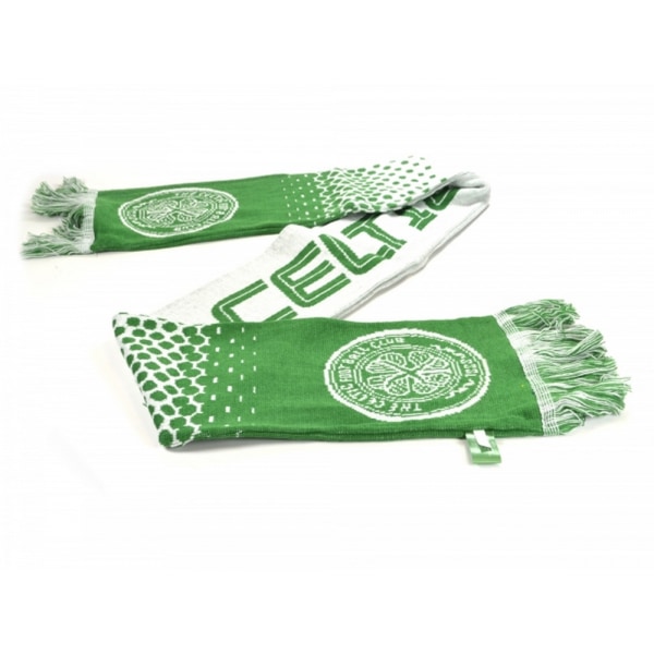 Celtic FC Official Football Fade Jacquard Scarf One Size Grön/ Green/White One Size