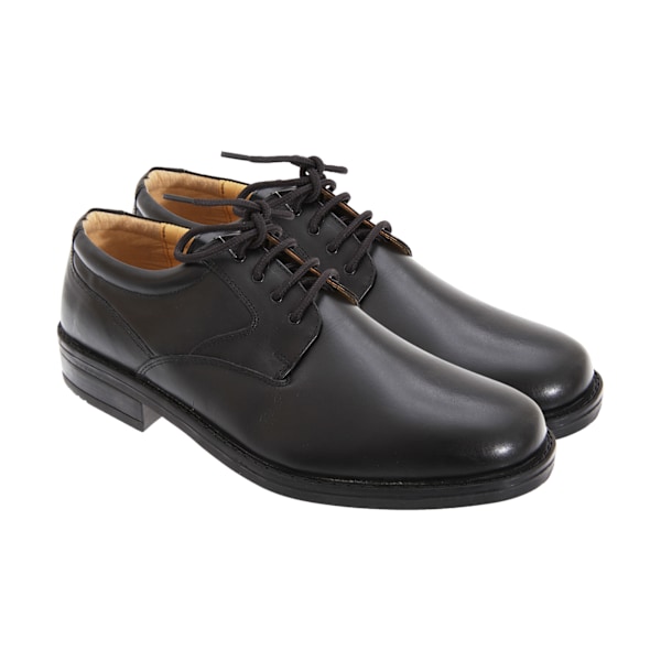 Roamers Flexi Plain Läder Gibson Skor 13 UK Svart Black 13 UK