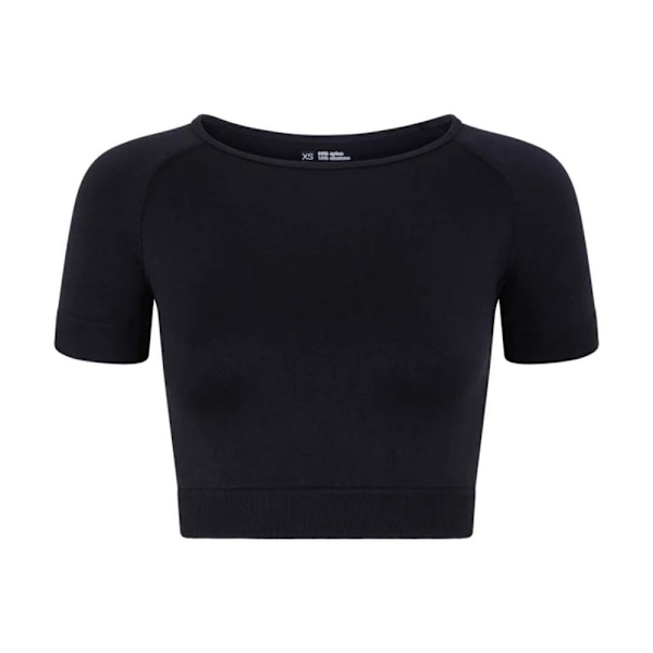 Silky Girls Plain Crop Top 6-10 år Svart Black 6-10 Years