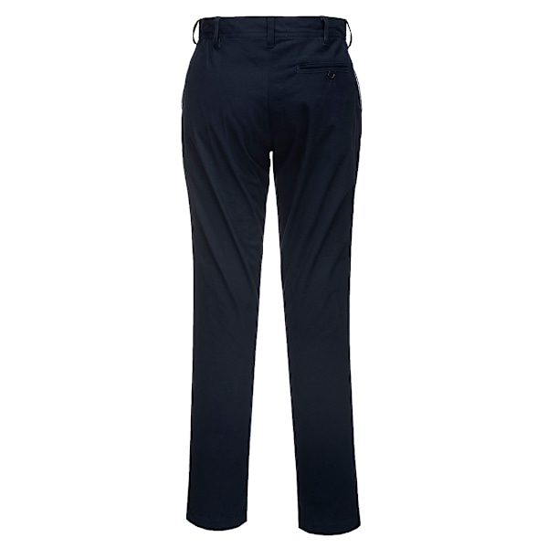 Portwest Herr Chino Stretch Slim Byxor 42R Mörk Marinblå Dark Navy 42R