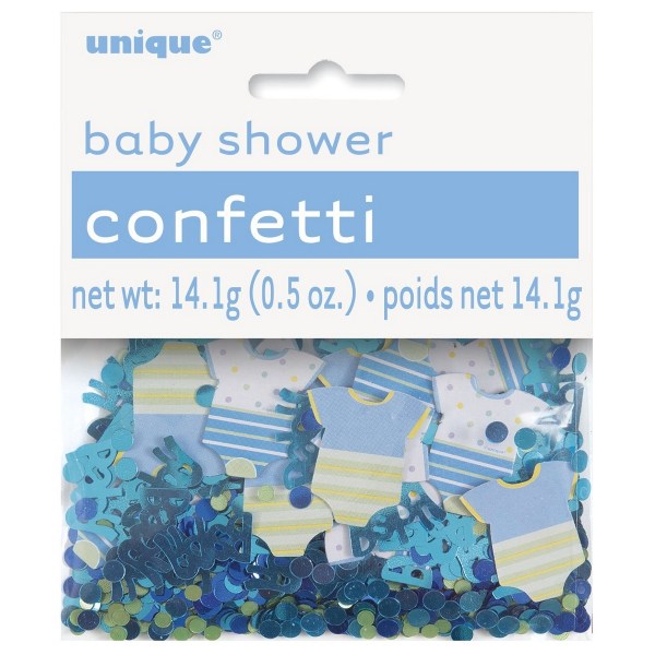 Unik Party Polka Dot Baby Shower Confetti One Size Blue/Yello Blue/Yellow One Size