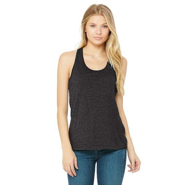 Bella + Canvas Dam/Kvinnor Racerback Tank Top L Mörkgrå Heather Dark Grey Heather L