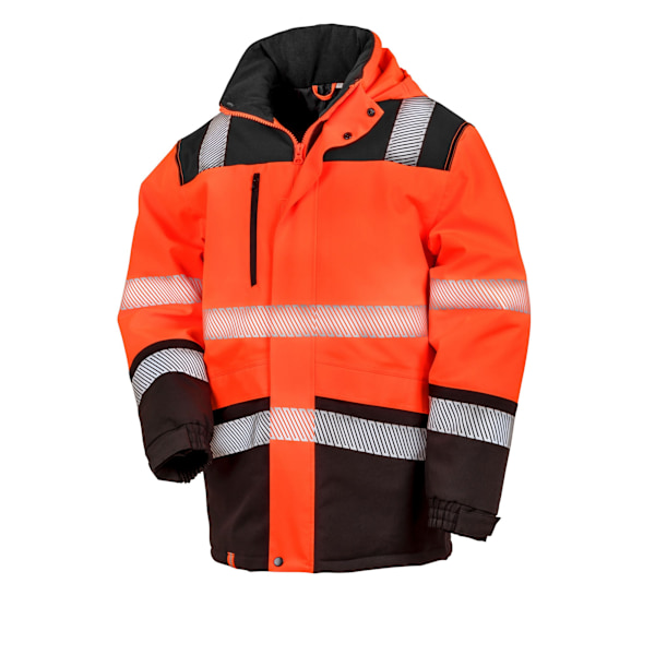 SAFE-GUARD by Result Unisex Vuxen Softshell Tryckbar Rock M Fl Fluorescent Orange/Black M