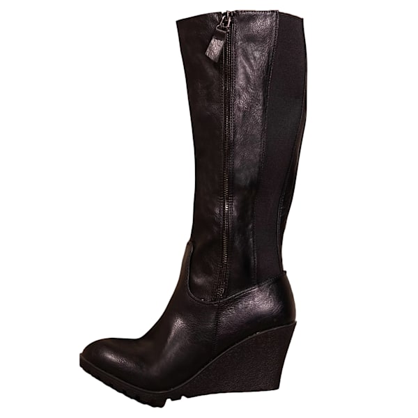 Where's That From Damkängor Lara i konstläder med sidofickor Black 6 UK