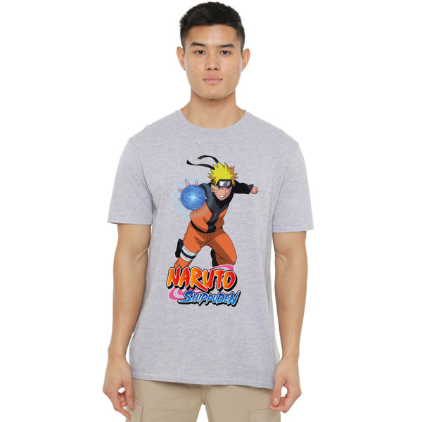 Naruto: Shippuden T-shirt för män L Sports Grey Sports Grey L
