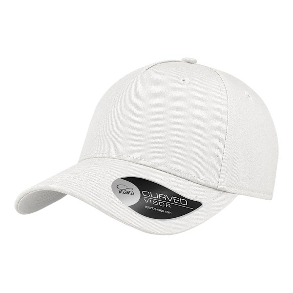Atlantis 5 Panel Structured Cap One Size Vit White One Size