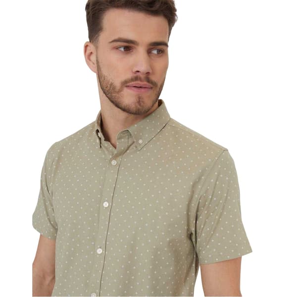 Threadbare Herr Leo Regular Skjorta S Salvia Sage S