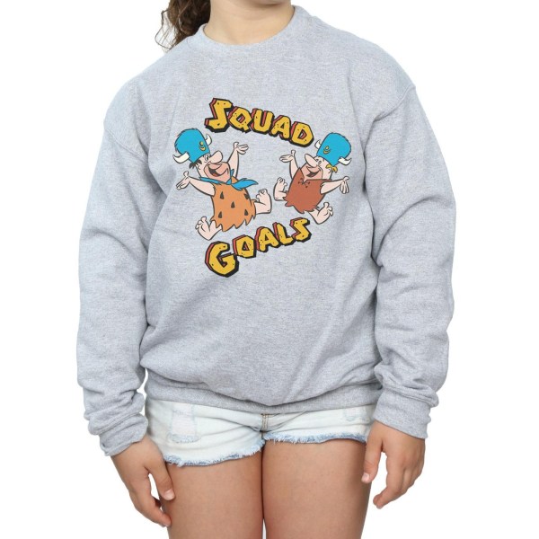 The Flintstones Girls Squad Goals Sweatshirt 7-8 år Sports G Sports Grey 7-8 Years