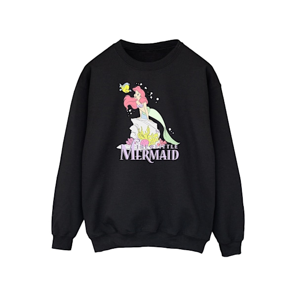 Disney Herr The Little Mermaid Faded Nostalgia Sweatshirt 3XL B Black 3XL