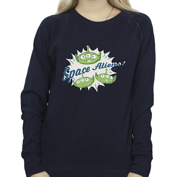 Disney Dam/Kvinnor Toy Story Aliens Sweatshirt L Marinblå Navy Blue L